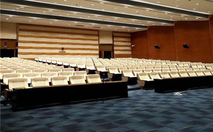 江蘇連云港會議室木紋吸音板聲學(xué)工程